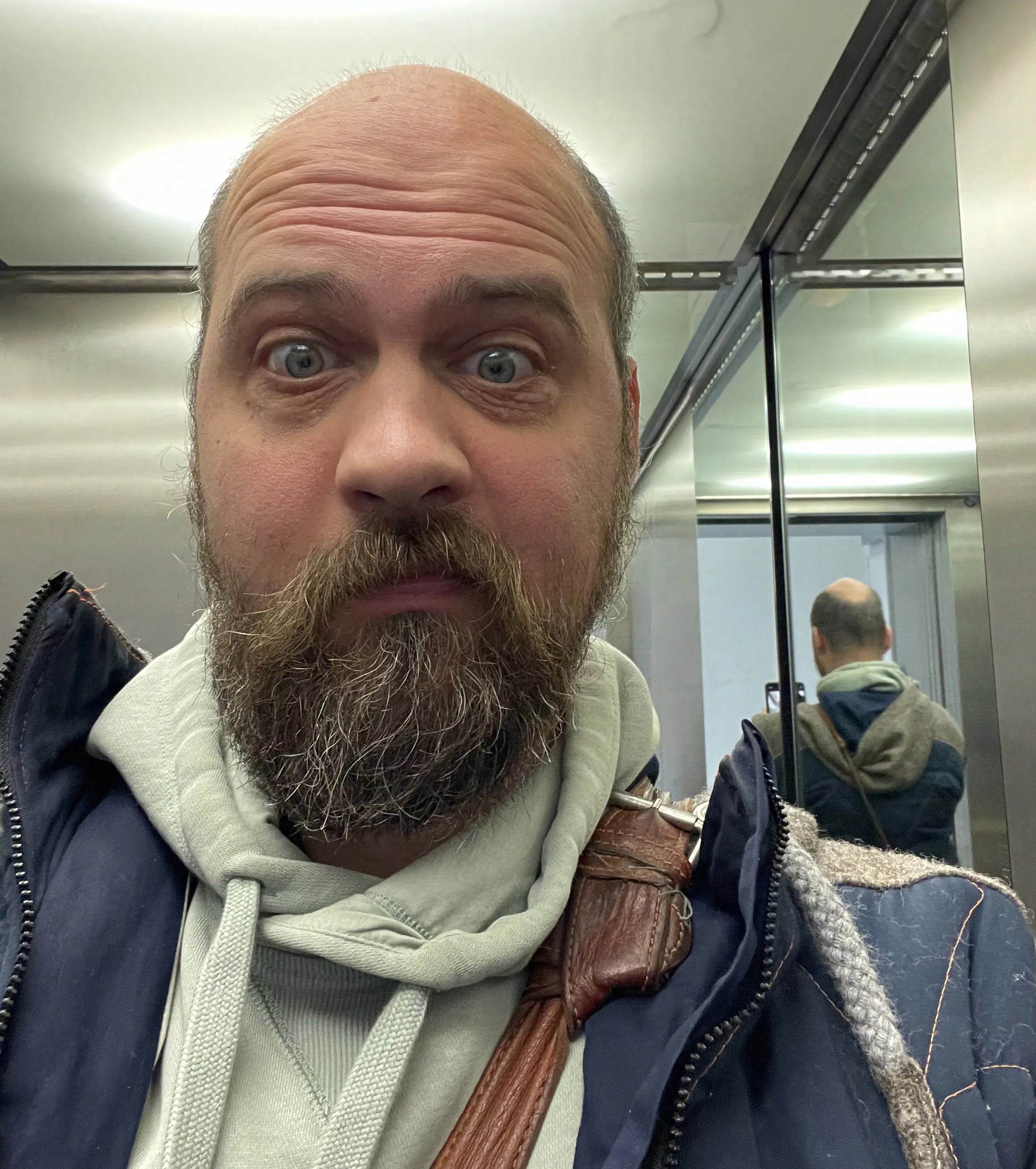 2024 — Noch ein albernes Selfie diesmal im Fahrstuhl auf dem Next Level Festival in Dortmund